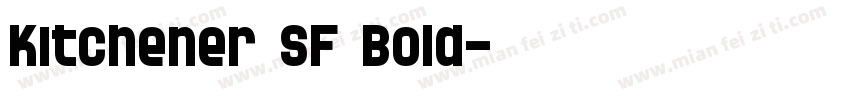 Kitchener SF Bold字体转换